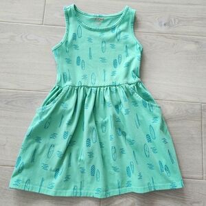 🔥5/$25 Cat & Jack girls sleeveless green dress